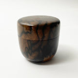 【特上杢】【黒柿】蒔絵 中棗 (現品限り)