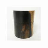 【黒柿】茶筒 中 平