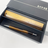 【黒柿】 ボールペン&線引きセット