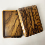 【黒柿】【特上杢】くり抜き硯箱(大)現品限り