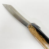 【黒柿】肥後守ナイフ 折りたたみナイフ(拭き漆)