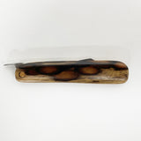 【黒柿】【上杢】肥後守ナイフ 折りたたみナイフ(拭き漆)現品のみ