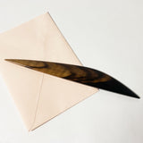 【黒柿】ペーパーナイフ(舟型)