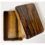 【黒柿】くり抜き箱 上杢 【現品限り】