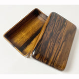 【黒柿】くり抜き箱 上杢 【現品限り】