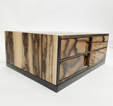 【黒柿】二段引き出し(A4クリアファイルサイズ)