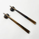 【黒柿】夫婦箸&箸置きセット 上杢 現品限り