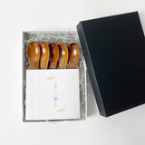 【桜】【ギフト】ティースプーン(拭き漆)5本セット