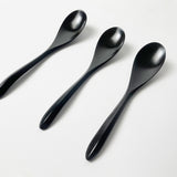 【黒柿】【真黒】壱乃匙 拭き漆仕上げ