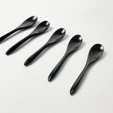 【黒柿】【真黒】壱乃匙(小) 拭き漆仕上げ