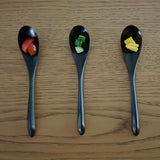 【黒柿】【真黒】壱乃匙 拭き漆仕上げ