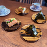 【黒柿】丸皿 5寸(Φ約150mm) /銘々皿