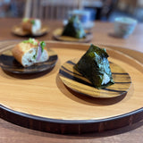 【黒柿】丸皿 5寸(Φ約150mm) /銘々皿