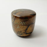 【特上杢】【黒柿】蒔絵 中棗 (現品限り)