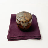 【特上杢】【黒柿】蒔絵 中棗 (現品限り)