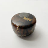 【黒柿】蒔絵 小平棗 (現品限り)