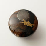 【黒柿】蒔絵 小平棗 (現品限り)