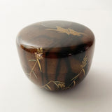 【黒柿】蒔絵 小平棗 (現品限り)