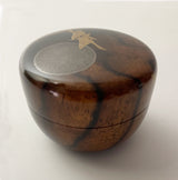 【黒柿】蒔絵 小平棗 (現品限り)