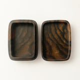 【上杢】【黒柿】文庫型香合 浮御堂(現品限り)