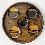 【黒柿】豆皿 拭漆