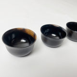 【真黑】【黒柿】ぐい呑み 端反