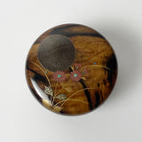 【黒柿】蒔絵 小平棗 (現品限り)