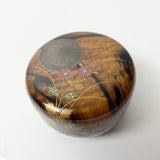 【黒柿】蒔絵 小平棗 (現品限り)