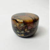 【黒柿】蒔絵 小平棗 (現品限り)