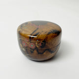 【黒柿】蒔絵 小平棗 (現品限り)