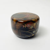 【黒柿】蒔絵 小平棗 (現品限り)