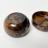 【黒柿】蒔絵 小平棗 (現品限り)