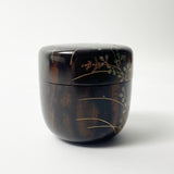 【黒柿】蒔絵 中棗 (現品限り)