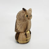 【黒柿】木彫 宝珠ふくろう【現品】