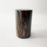 【上杢】【黒柿】茶筒 大(現品限り)