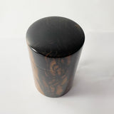【上杢】【黒柿】茶筒 大(現品限り)
