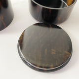 【上杢】【黒柿】茶筒 大(現品限り)