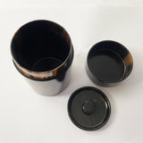 【上杢】【黒柿】茶筒 大(現品限り)