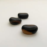 【黒柿】箸置き 小石