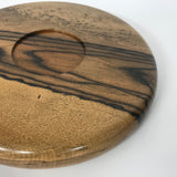 【黒柿】丸盆(φ330mm)