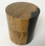 【黒柿】茶筒 中 平