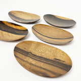 【黒柿】楕円皿 漆