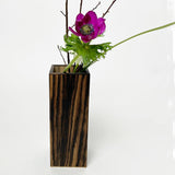 【黒柿】正方花入