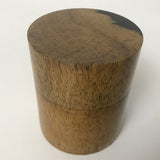 【黒柿】茶筒 中 平