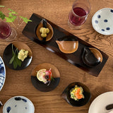 【黒柿】名月 茶托4寸(Φ約120mm) /銘々皿