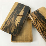 【黒柿】くり抜き硯箱(小)