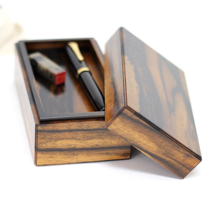 黒柿】二段箱（几帳面） – おかや木芸