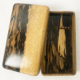 【黒柿】くり抜き硯箱(小)