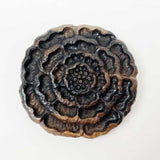 【黒柿】ブローチ コスモス