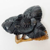 【黒柿】ブローチ 椿